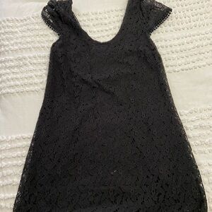 Black Lace mini dress